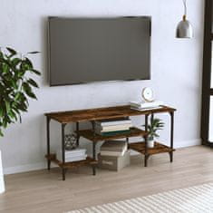 Greatstore TV skříňka kouřový dub 102 x 35 x 45,5 cm kompozitní dřevo