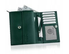 Betlewski Stylová dámská peněženka z přírodní kůže Bpd-Ss-11 Green