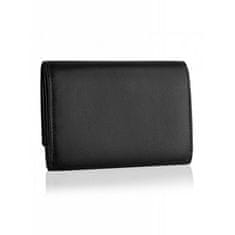 Betlewski Elegantní kožená peněženka Betlewski Bpd-Ss-17 Black