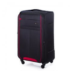 Solier Velký měkký kufr L STL1311 černá a červená