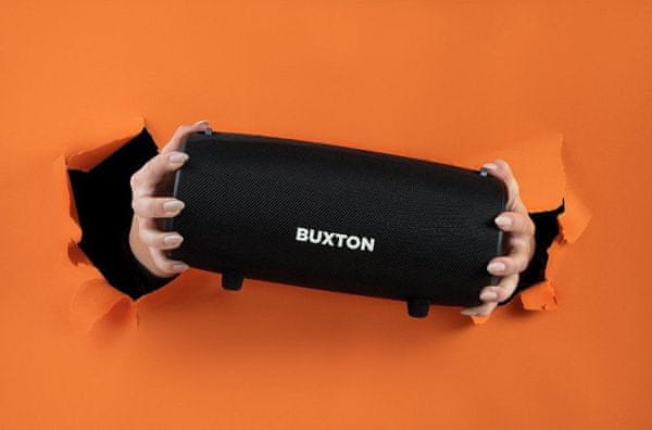  hezký reproduktor buxton bbs 9900 bluetooth usb aux in handsfree funkce ipx7 dlouhá výdrž na nabití baterie 