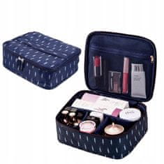 INNA Kosmetický kufřík Toaletní taška Make Up Bag Make Up Case Cestovní taška Beauty Case s rukojetí Kosmetická taška Storage Bag pro toaletní potřeby v námořnické modři pro dámy 