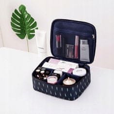 INNA Kosmetický kufřík Toaletní taška Make Up Bag Make Up Case Cestovní taška Beauty Case s rukojetí Kosmetická taška Storage Bag pro toaletní potřeby v námořnické modři pro dámy 