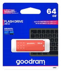 GoodRam Pendrive UME3 USB 3.0 oranžový 64GB