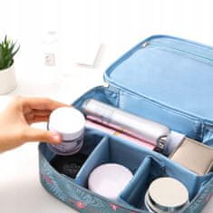 Kosmetický kufřík Toaletní taška Make Up Bag Make Up Case Cestovní taška Beauty Case s rukojetí Kosmetická taška Storage Bag pro toaletní potřeby modrá pro dámy 