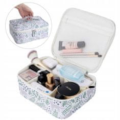 INNA Kosmetický kufřík Toaletní taška Make Up Bag Make Up Case Cestovní taška Beauty Case s rukojetí Kosmetická taška Storage Bag pro toaletní potřeby bílá barva se vzorem kočky pro dámy 