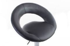 G21 Barová židle Orbita koženková black 60023092