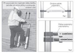 G21 Teleskopický hliníkový žebřík GA-TZ9 - 2,6 m 6390382