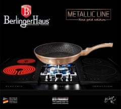 Berlingerhaus Pánev s mramorovým povrchem sada 3 ks Berlingerhaus Copper Metallic Line BH-1279