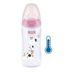 Manuka Health Kojenecká láhev NUK FC+Temperature Control 300 ml BOX-Flow Control savička pink