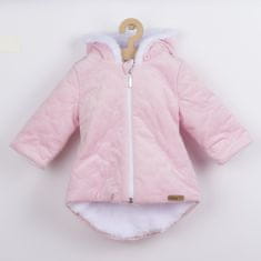 Andre Nicol Zimní kojenecký kabátek s čepičkou Nicol Kids Winter růžový, vel. 68 (4-6m)