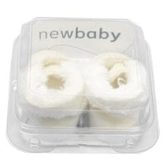 NEW BABY Kojenecké zimní semiškové capáčky 0-3 m béžové, vel. 0-3 m