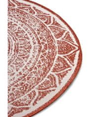 NORTHRUGS Kusový koberec Twin Supreme 105497 Cayenne kruh – na ven i na doma 140x140 (průměr) kruh