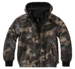 BRANDIT Dětská bunda Windbreaker Frontzip Darkcamo Velikost: 122/128