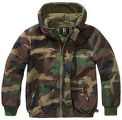 BRANDIT Dětská bunda Windbreaker Frontzip Woodland Velikost: 134/140