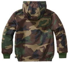 BRANDIT Dětská bunda Windbreaker Frontzip Woodland Velikost: 134/140