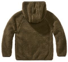 BRANDIT Dětská bunda Teddyfleecejacket Hood Olivová Velikost: 158/164