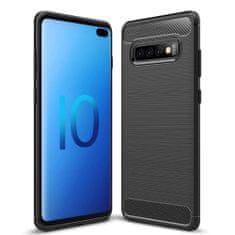 Techsuit Kryt Samsung Galaxy S10, Armored Carbon černý