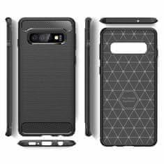 Techsuit Kryt Samsung Galaxy S10, Armored Carbon černý