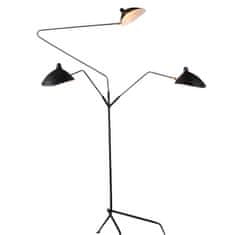 Intesi Podlahová lampa CRANE-3F černá 210 cm