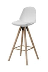 Intesi Barová židle Oslo bílá wood