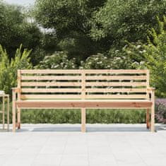 Greatstore Zahradní lavice 203,5 x 48 x 91,5 cm masivní borové dřevo