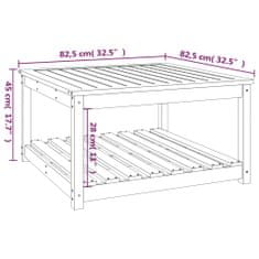 Greatstore Zahradní stůl medově hnědý 82,5x82,5x45 cm masivní borové dřevo