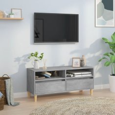 Vidaxl TV skříňka betonově šedá 100 x 34,5 x 44,5 cm kompozitní dřevo