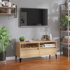 Vidaxl TV skříňka dub sonoma 100 x 34,5 x 44,5 cm kompozitní dřevo