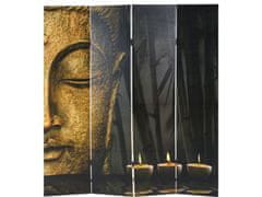 MCW Photo screen Buddha, screen room divider partition wall ~ 180x160 cm