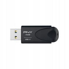 PNY Pendrive Attache USB 3.1 černý 512GB