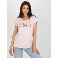 FANCY Dámské tričko s nápisem ONE světle růžové FA-TS-8515.46_398499 Univerzální