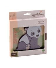 Hollywood Dřevěné puzzle - panda - Jouéco - 15 cm