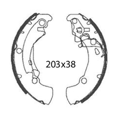 RMS Zadní brzdové čelisti RMS 225120630 (sada) 225120630