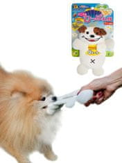 Japan Premium Natahovací hračka pro psy ve tvaru psa s pískátkem, pro malé a středně velké psy
