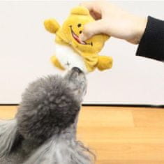 Japan Premium Natahovací hračka pro psy ve tvaru medvěda s pískátkem, pro malé a středně velké psy