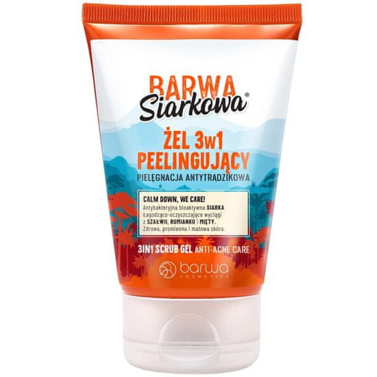 BARWA Sírový peeling 3W1 Gel proti akné 120 ml