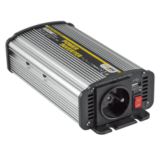 Měnič napětí CAR600U-122 12V/230V+USB 600W, modifikovaná sinus