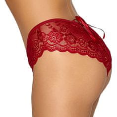 Cottelli Collection Cottelli Ambi Panty (Red), sexy krajkové kalhotky XL