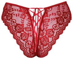 Cottelli Collection Cottelli Ambi Panty (Red), sexy krajkové kalhotky XL