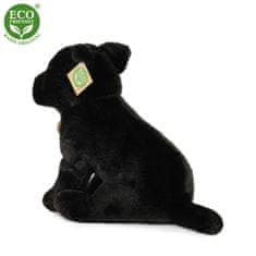 Rappa Plyšový pes stafordšírský bulteriér 30 cm černý ECO-FRIENDLY