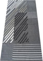 4sleep Kusový koberec LARA 02 60x100 Geometrické tvary Do 0,9cm LARA 20/20/100 Šedá