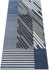 4sleep Kusový koberec LARA 03 60x100 Geometrické tvary Do 0,9cm LARA 20/20/100 Modrá