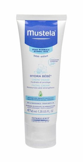 Mustela 40ml hydra bébé facial cream, denní pleťový krém