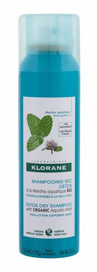 Klorane 150ml aquatic mint detox, suchý šampon