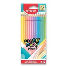 Maped Pastelky trojhranné Color´ Peps pastelové 12 ks