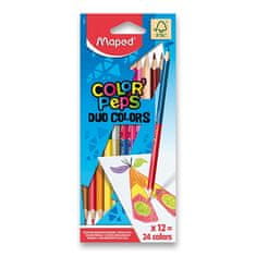 Maped - Pastelky trojhranné Color´Peps Duo 24 barev