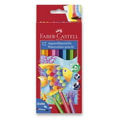 Faber-Castell Akvarelové pastelky 12 barev + štětec