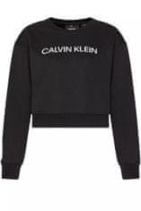 Calvin Klein dámská crop mikina s logem černá Velikost: M