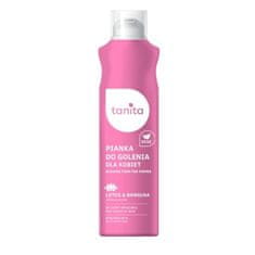 Tanita Veganská dámská pěna na holení pro citlivou pokožku Lotus &amp; Cotton 200 ml